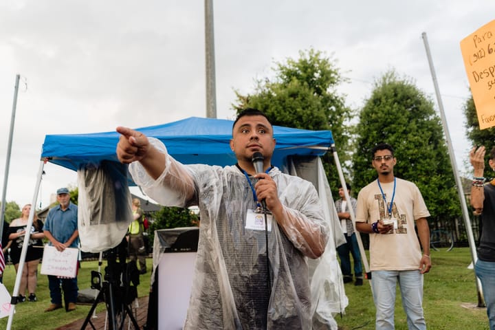 the organizer with Irvin Camacho.